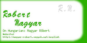 robert magyar business card